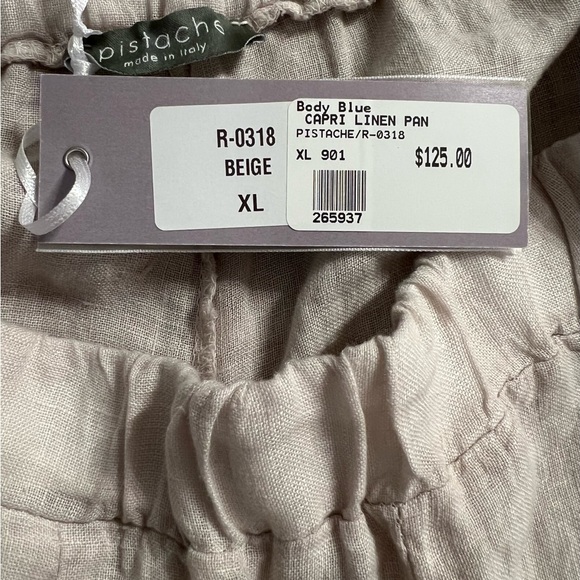 Beige Capri Women’s Pants, XL (Made in Italy) - Picture 3 of 5